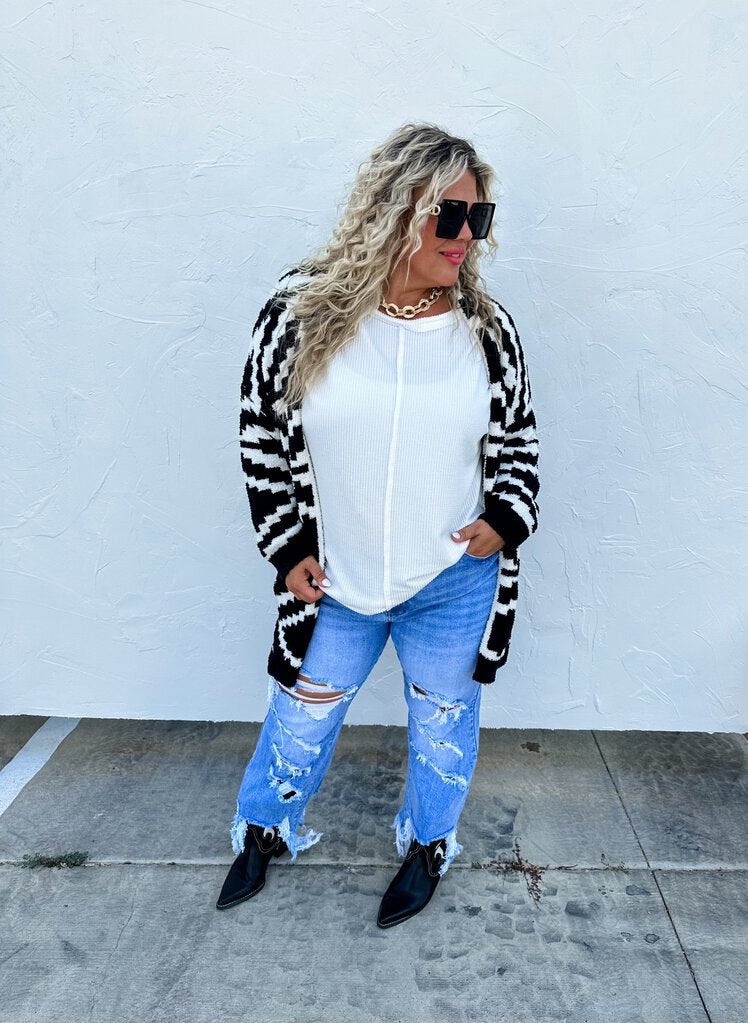 AZTEC REVERSIBLE CARDIGANS