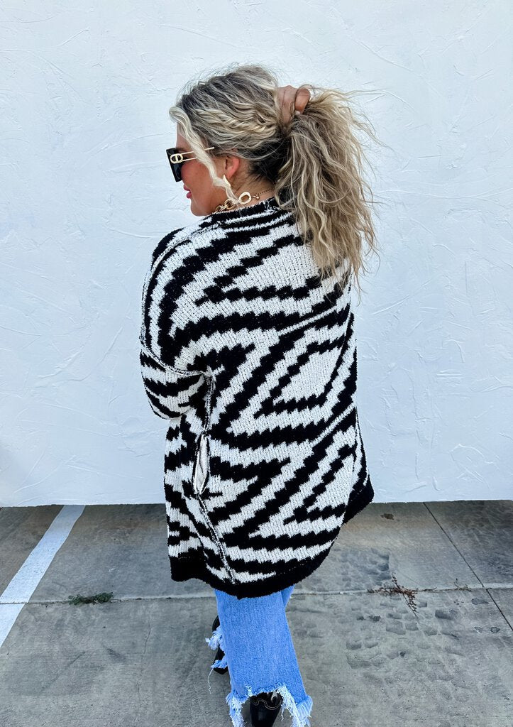 AZTEC REVERSIBLE CARDIGANS