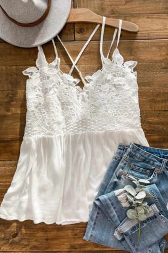 Lace tank top