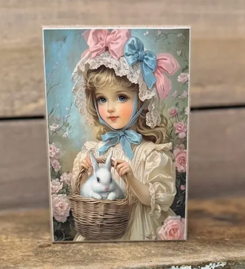 Vintage Easter Girl
