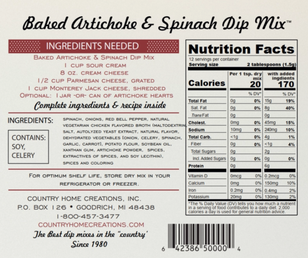 Artichoke+Spinach baked dip