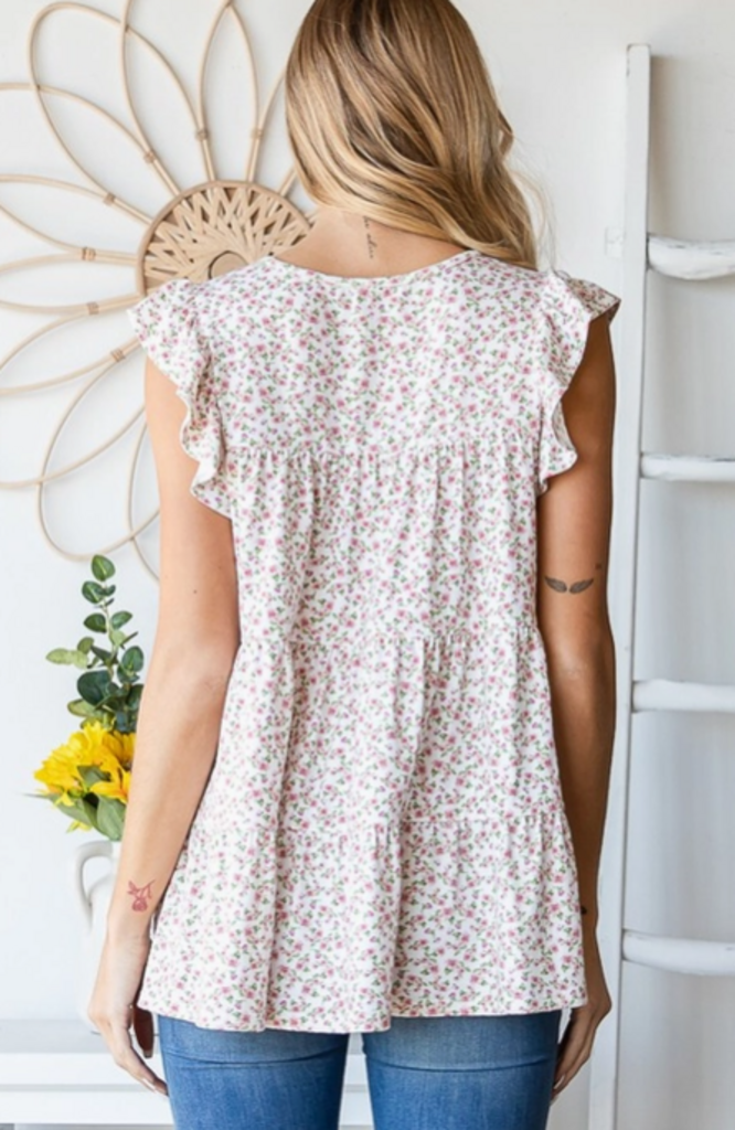 Floral Tiered Top