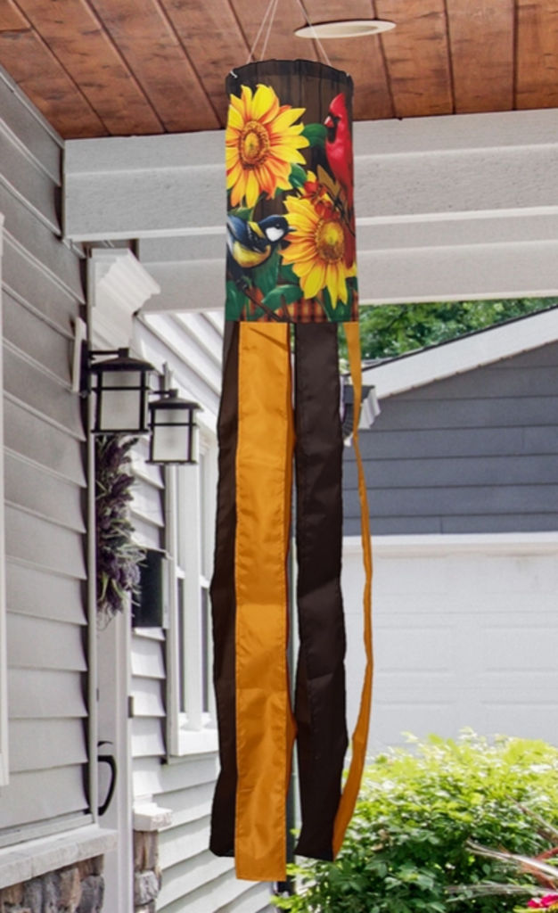 Fall Bird & Sunflower Wind Sock