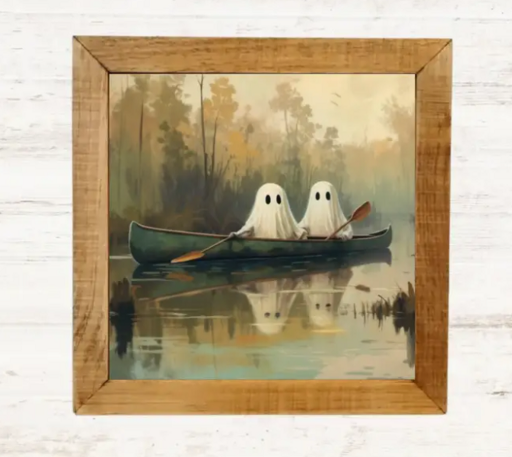 Canoe Friends Framed