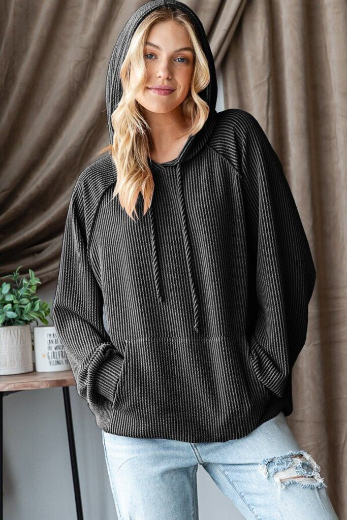 Ribbed Hoodie