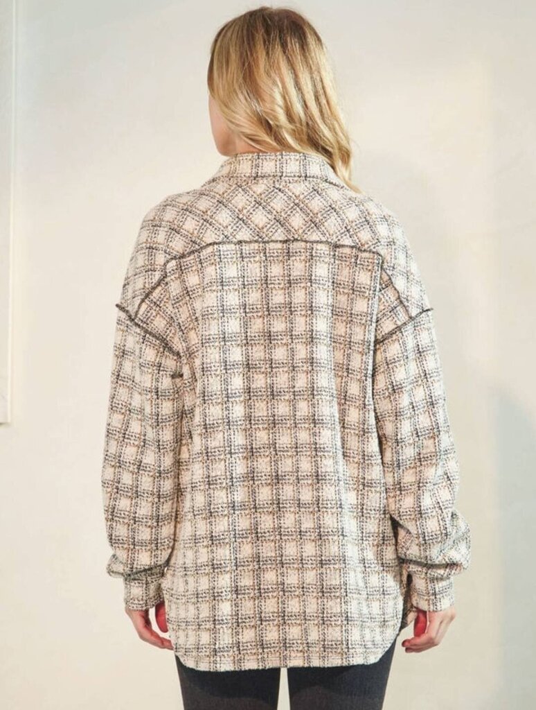 Taupe Button up