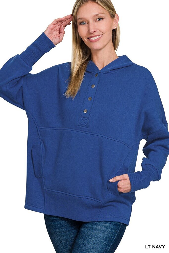 Fleece Half Snap Sweatshirt