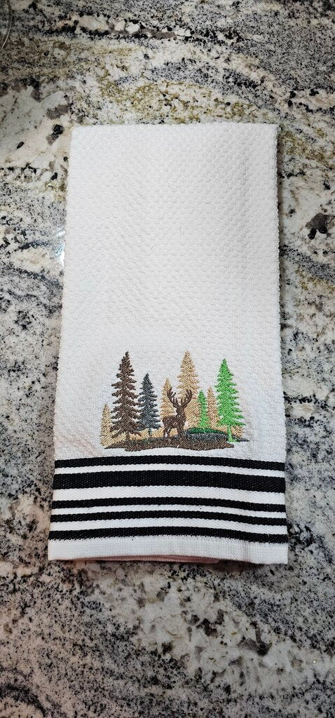 Deer Forest Kitchen Towel
