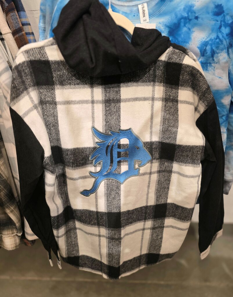 Plaid Embroidered Flannel