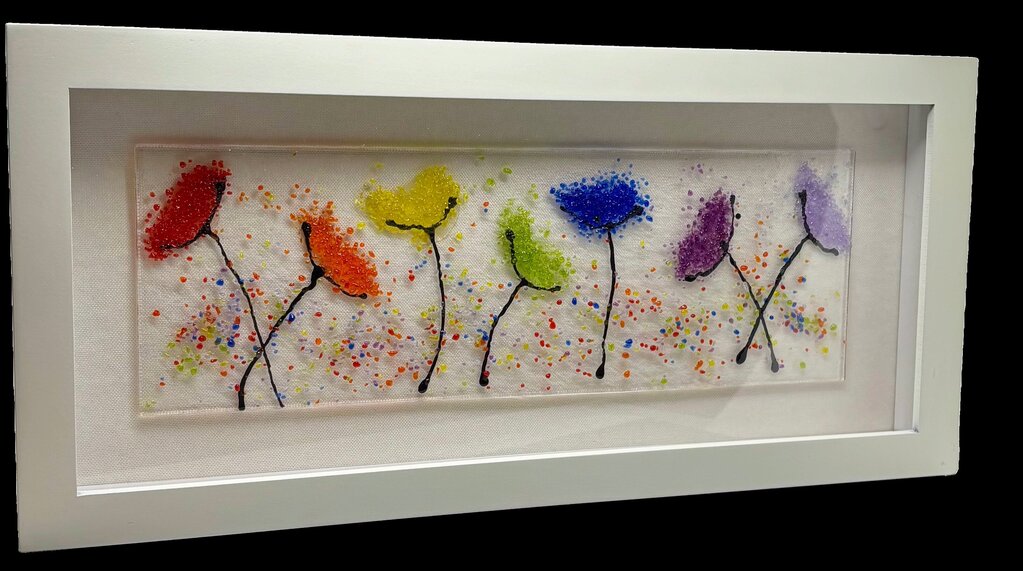 Rainbow Dandelions Panel