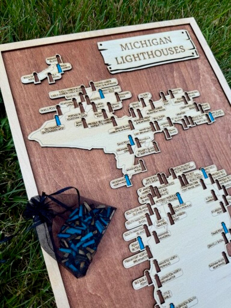 Michigan Lighthouse Map