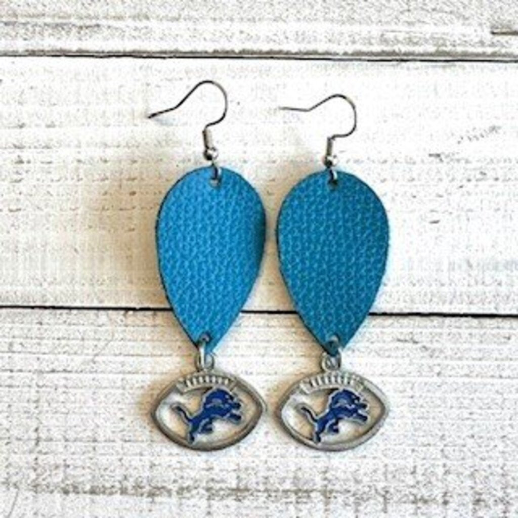 Lions Earrings - Football