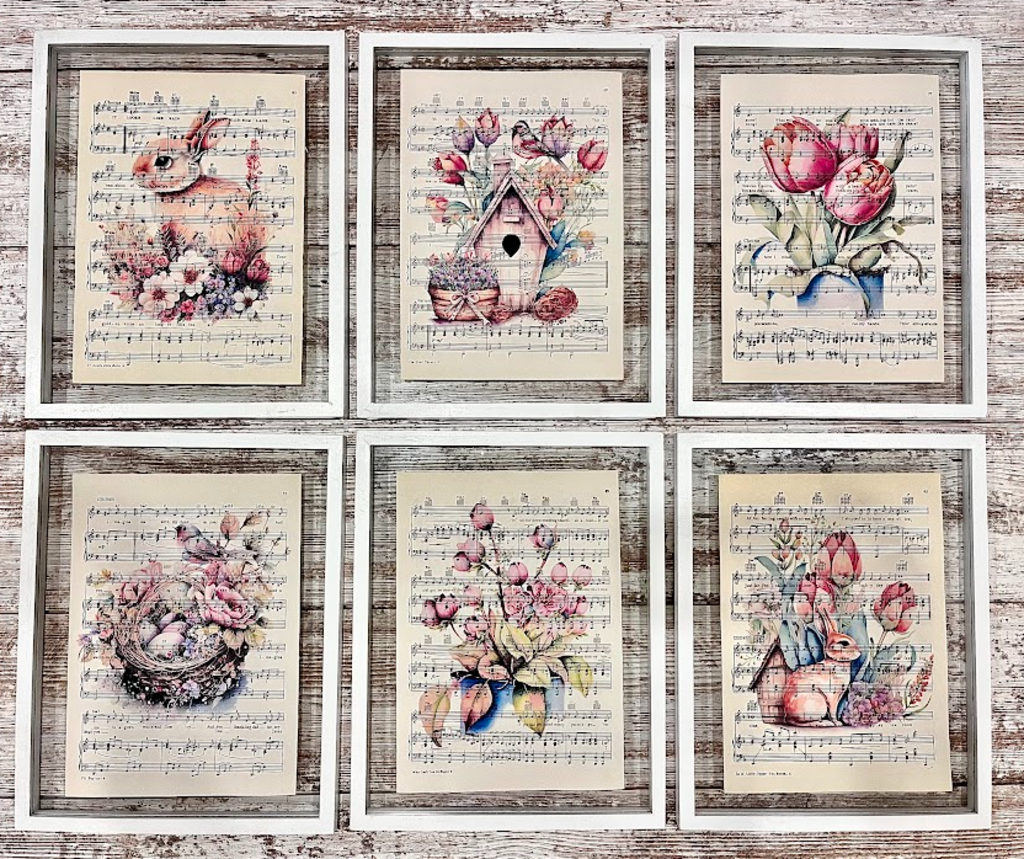 Natalie Adora Vintage Music Prints