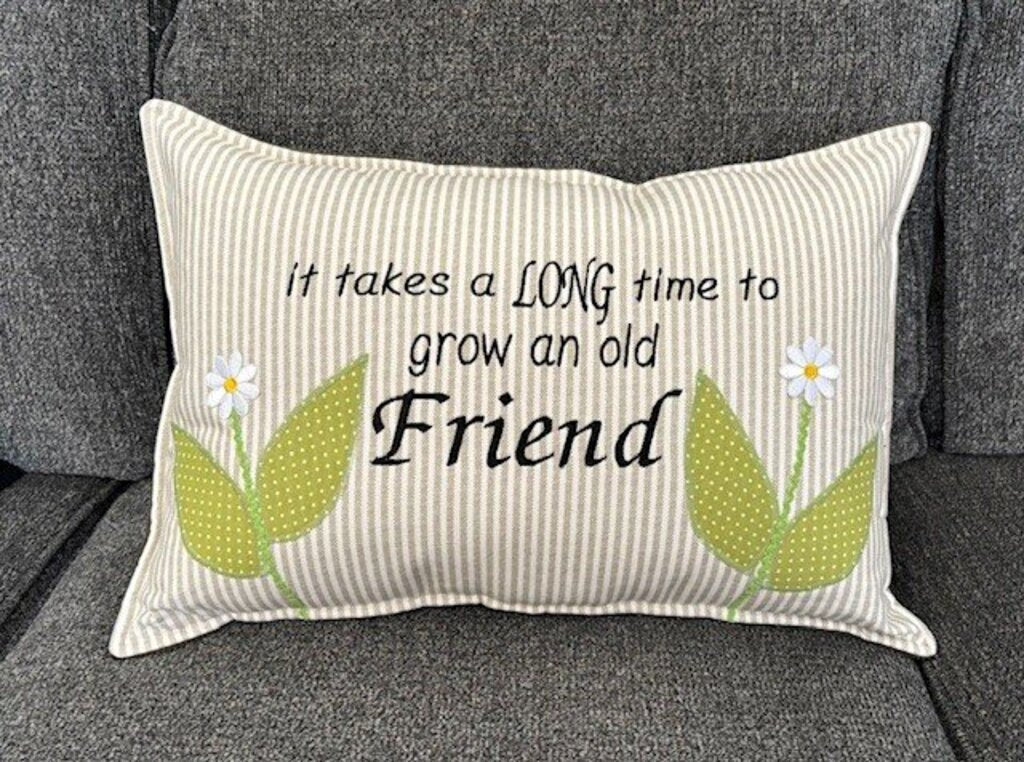 "Long Time Friend" Lumbar Pillow