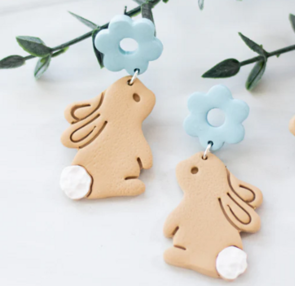 Clay Cottontail Dangle