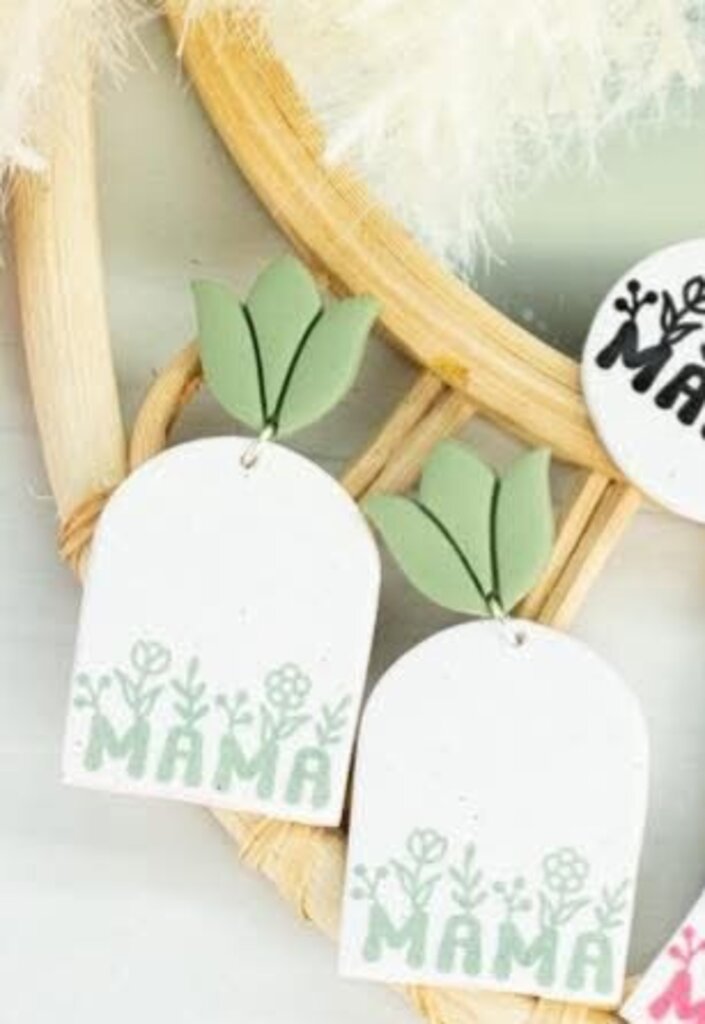 Mama Clay Arch Floral Dangle