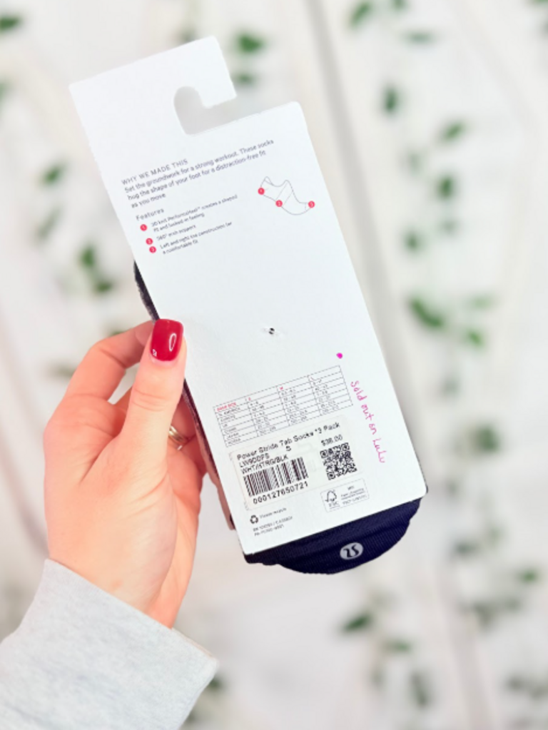 Lululemon Power Stride Tab Socks