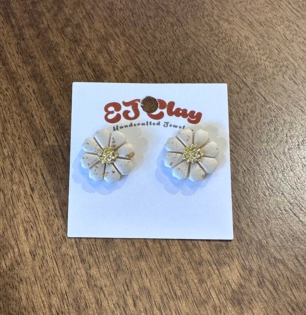 Jeweled Flower Studs