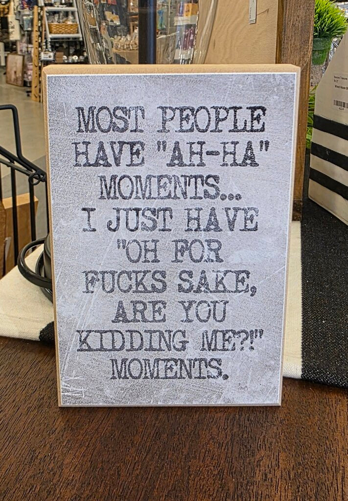 Ah-Ha Moments Block