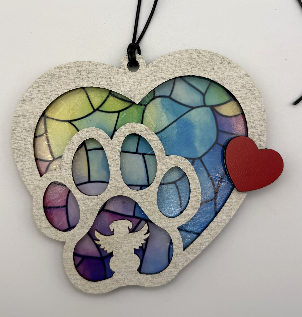 Decorative Window Suncatcher Paw