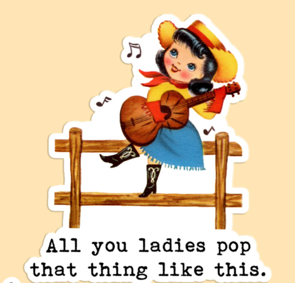 All U Ladies Pop Sticker