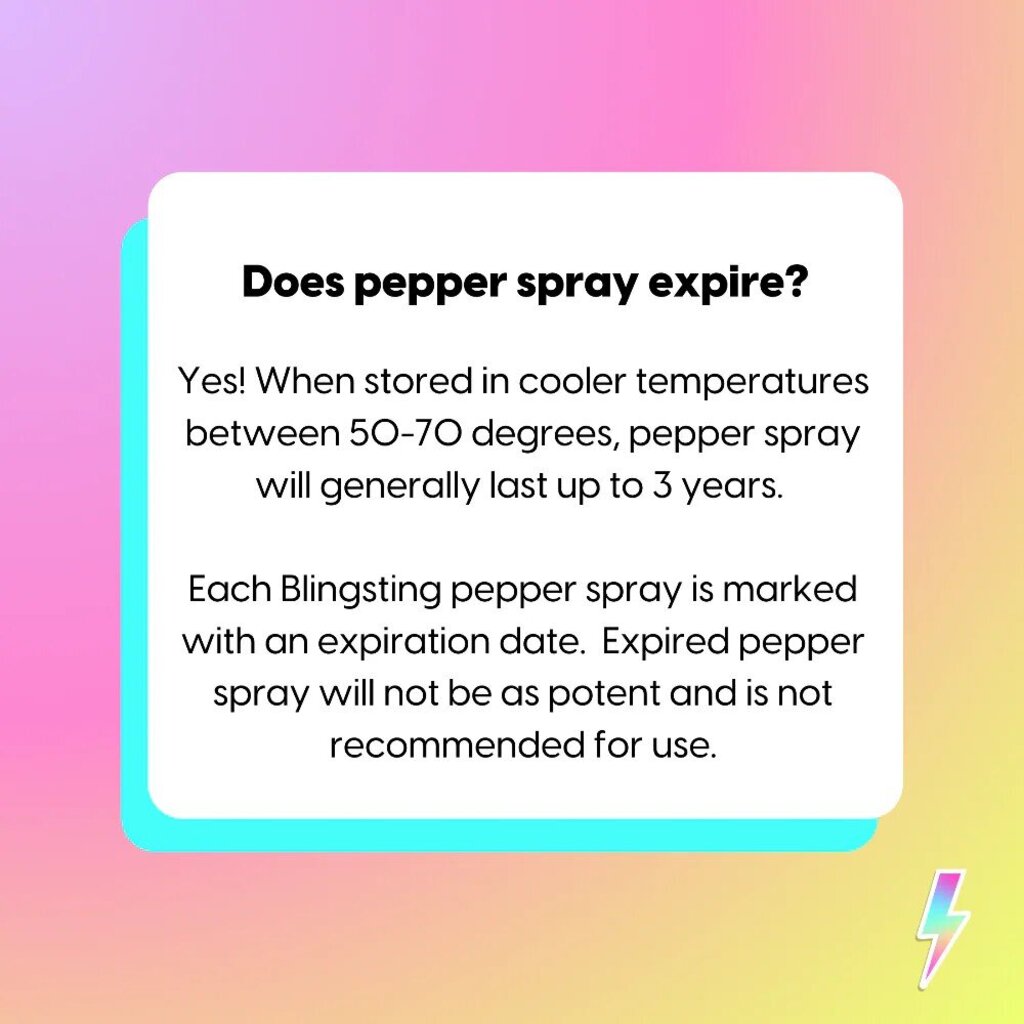 Black Glitter Pepper Spray