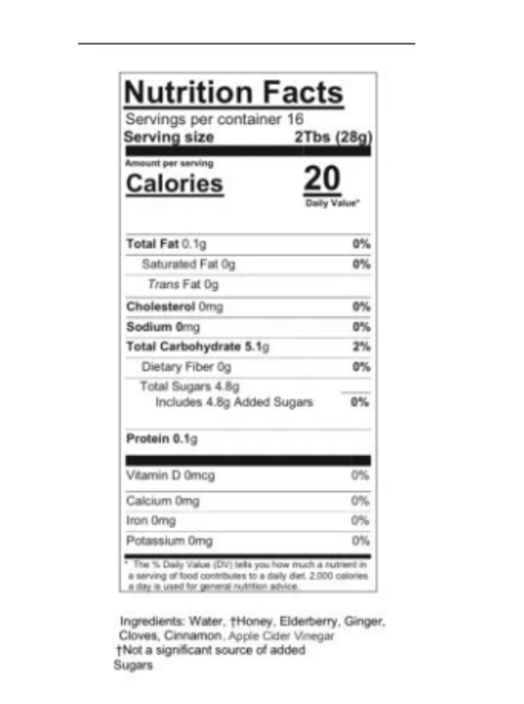 16oz Elderberry Boost