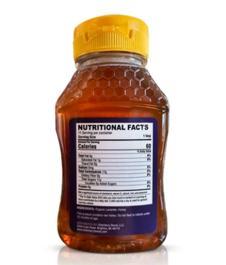 8oz Lavender Infused Honey