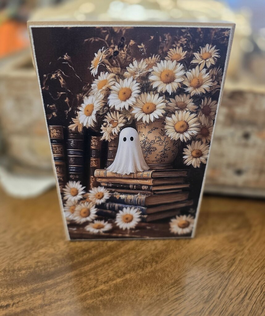 Floral Book Ghost Block
