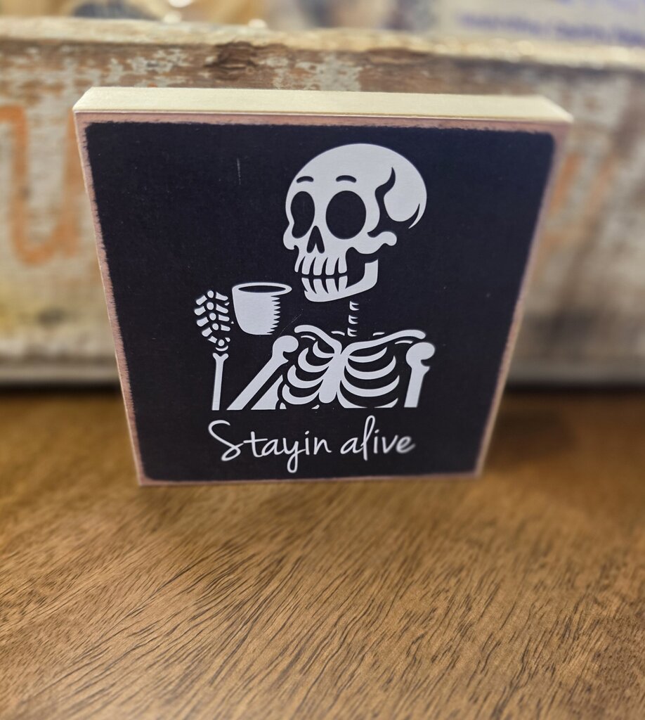 Staying Alive Coffee Block