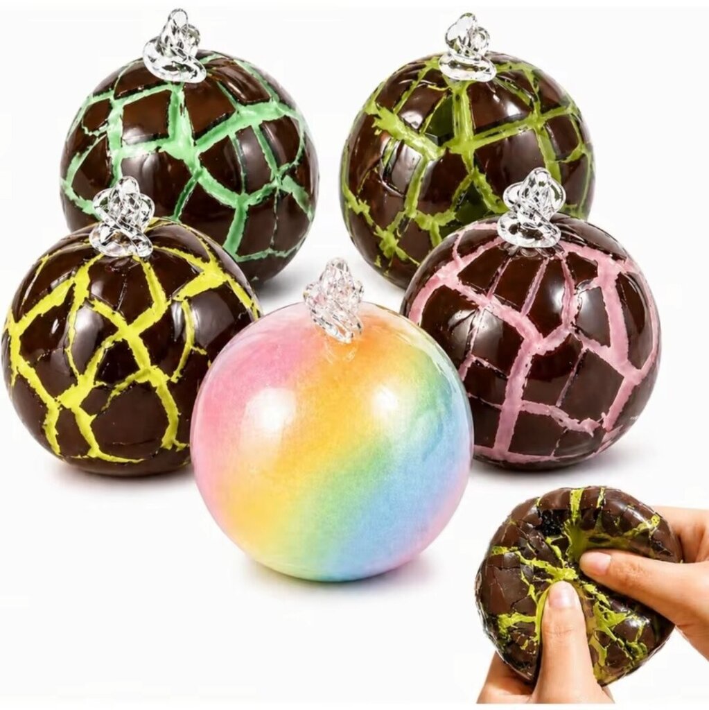 Mystery Wax Crackle Chocolate Ball Squishy