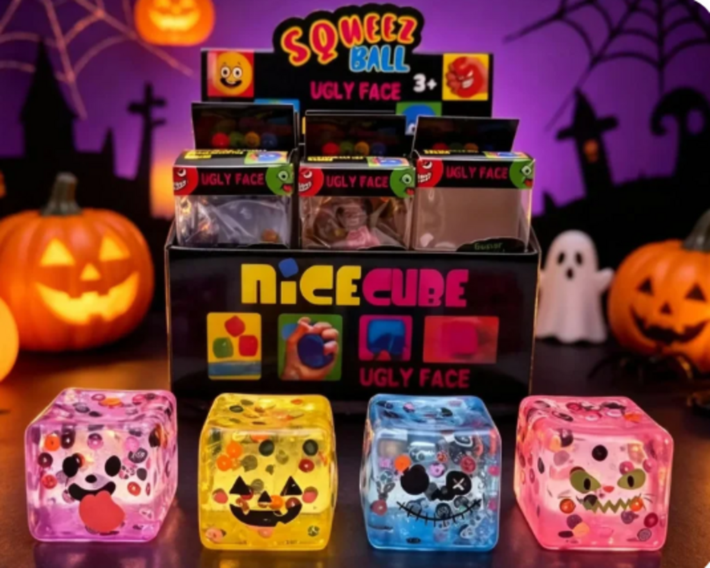 Halloween Funny Face Cube Squishy