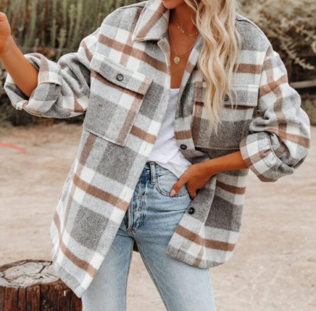 Plaid Button Flannel
