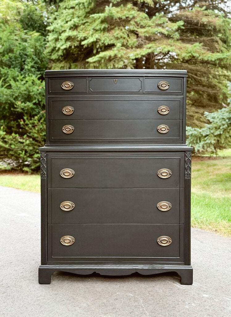 Mystic Jett Antique Dresser
