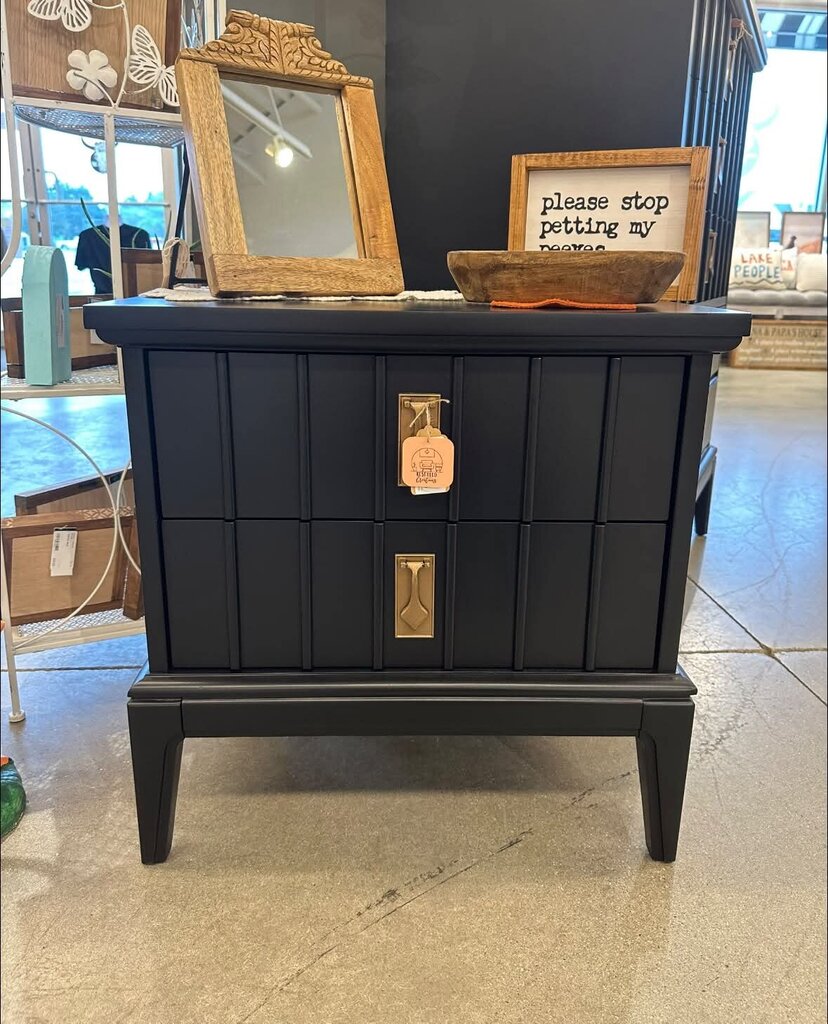 Black night stand
