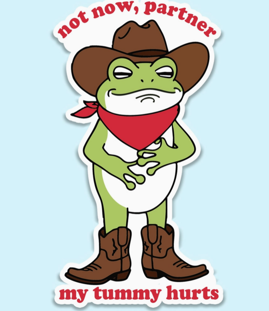 My Tummy Hurts Sticker