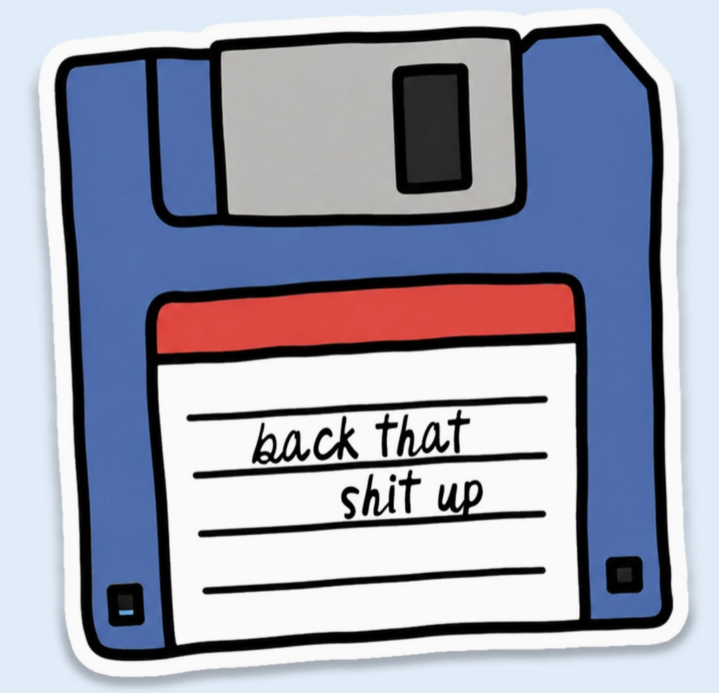 Floppy Disk Sticker