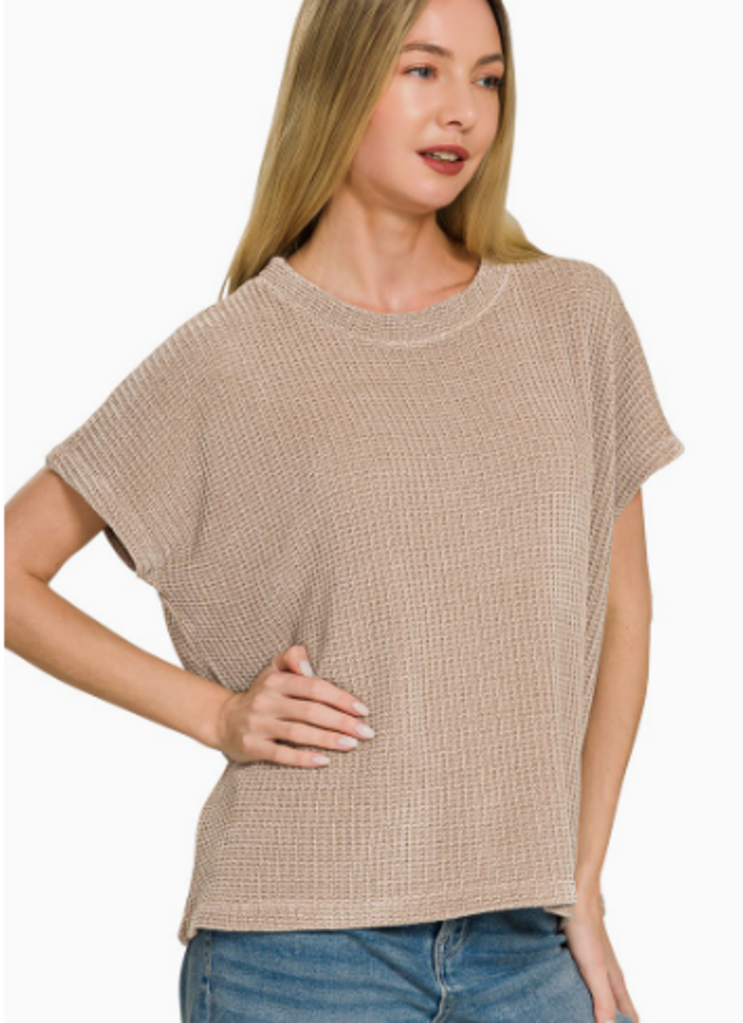 Chenille Cap Sleeve