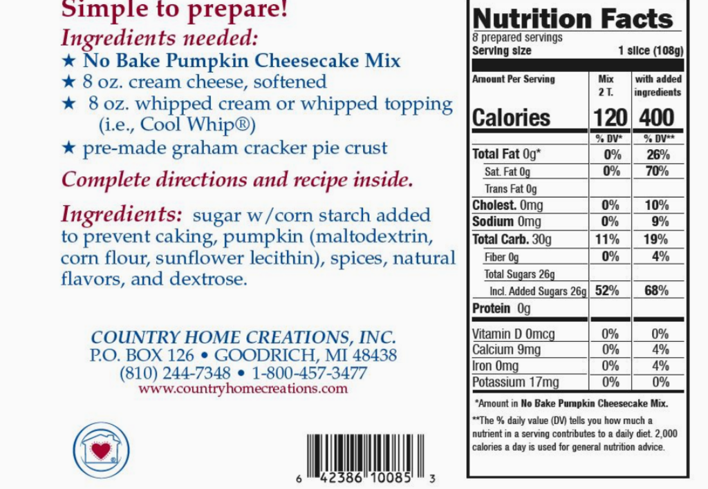 No Bake Pumpkin Cheesecake