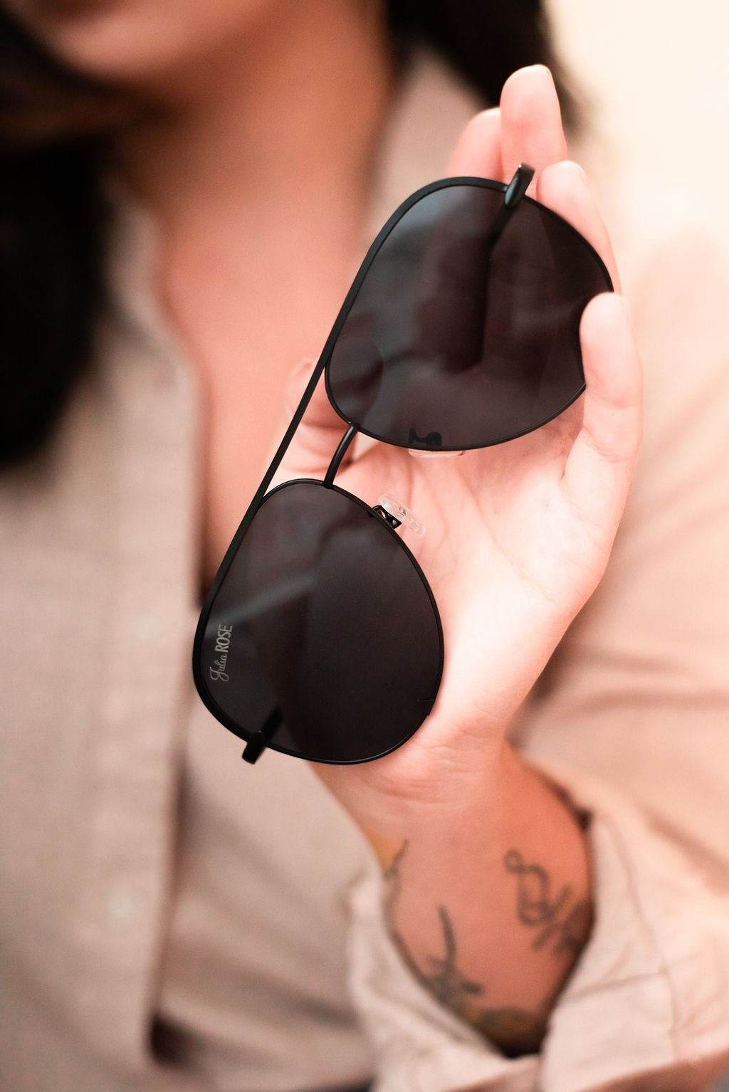 Ready to Ship | The Alex Black/Black - High Quality Unisex Aviator Sunglasses