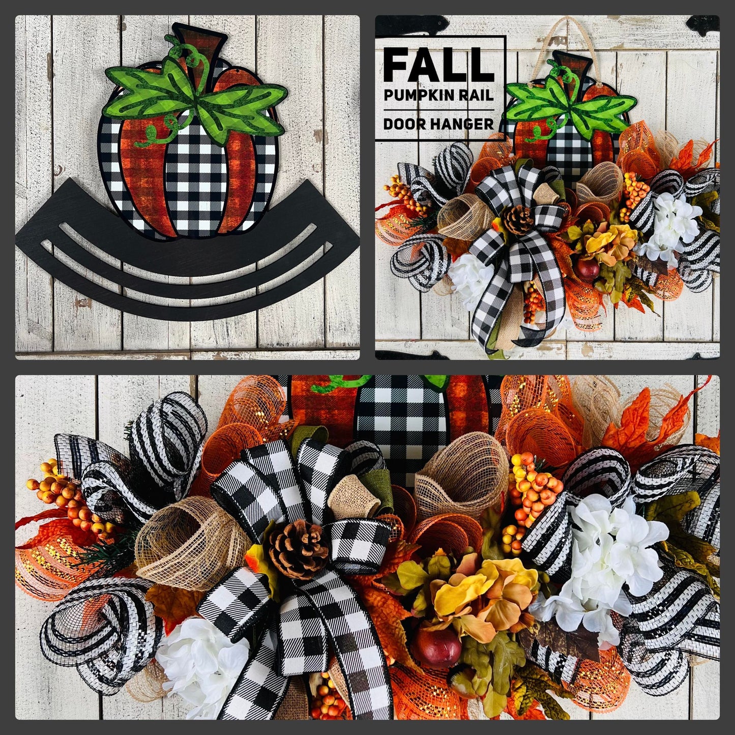 New! Pumpkin rail door hanger 09/17 11:30am