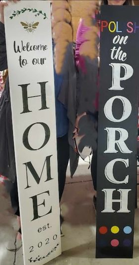 Welcome Porch Sign Class 01/27 11:30am