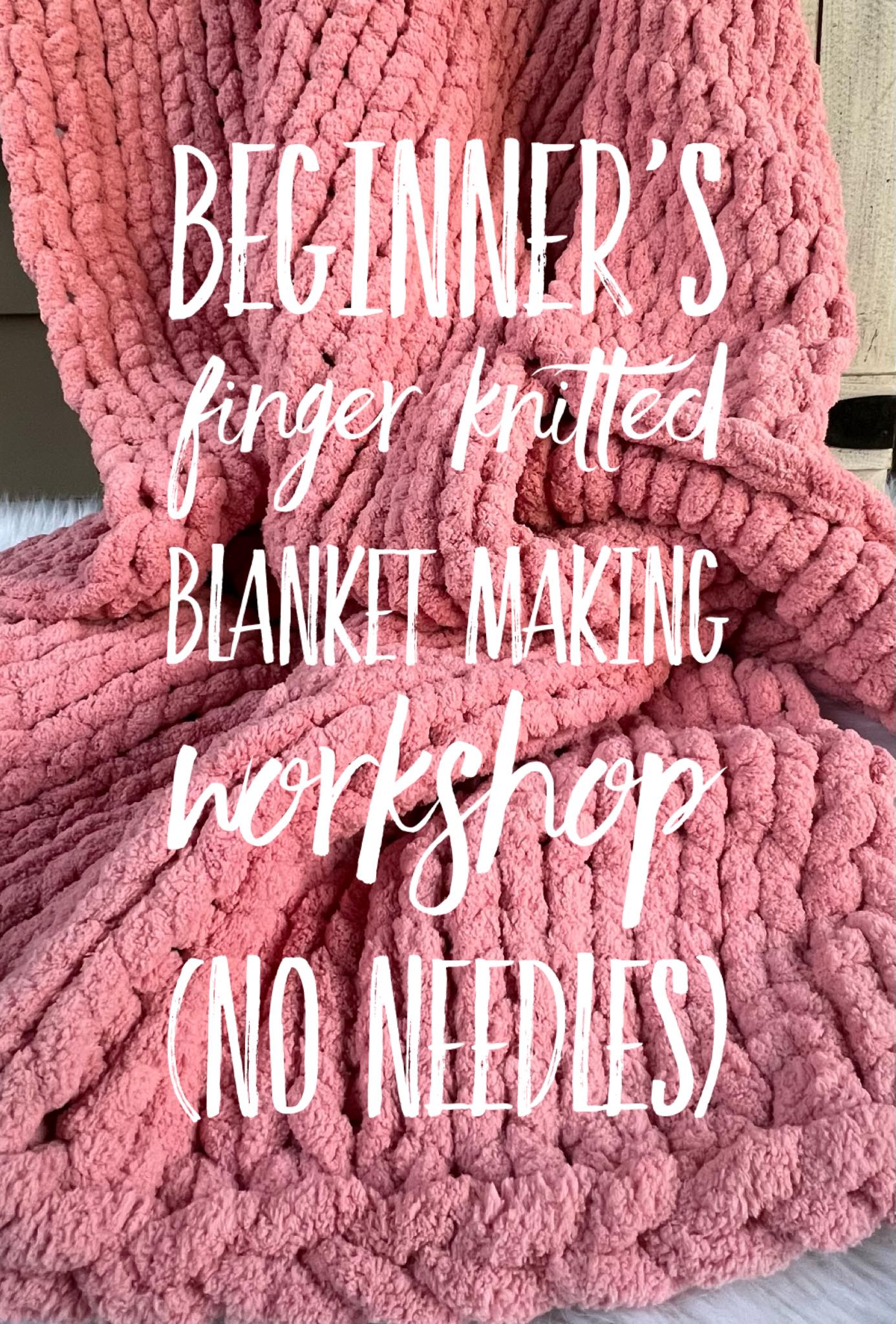 Knitting a chunky discount blanket with needles