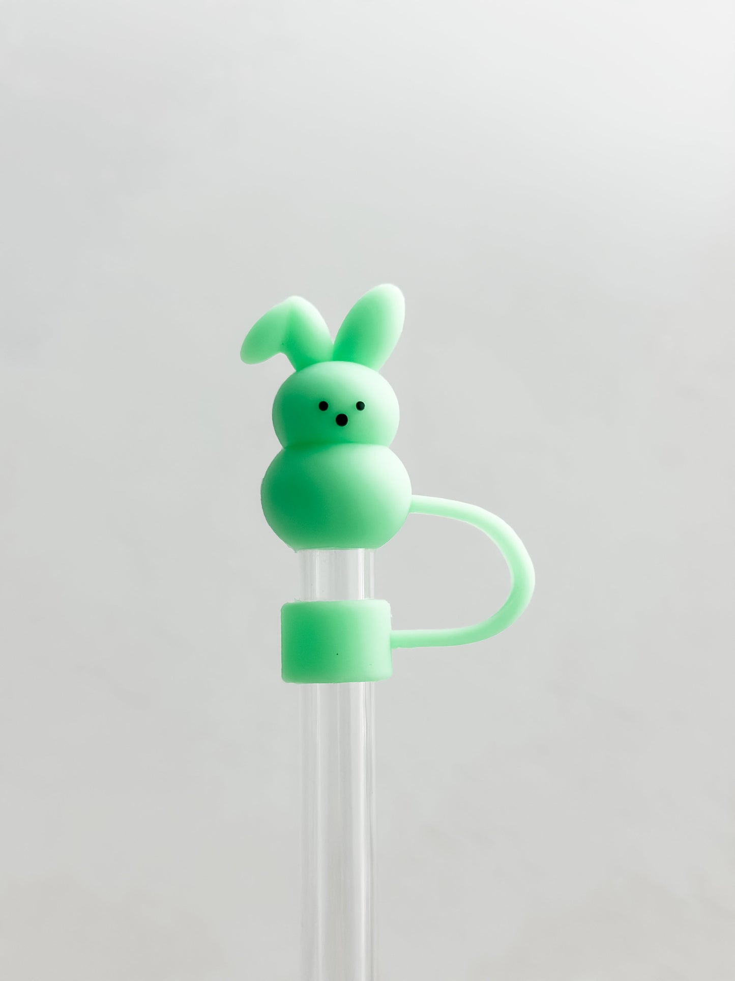 Straw Cover 10MM "Green Bunny"