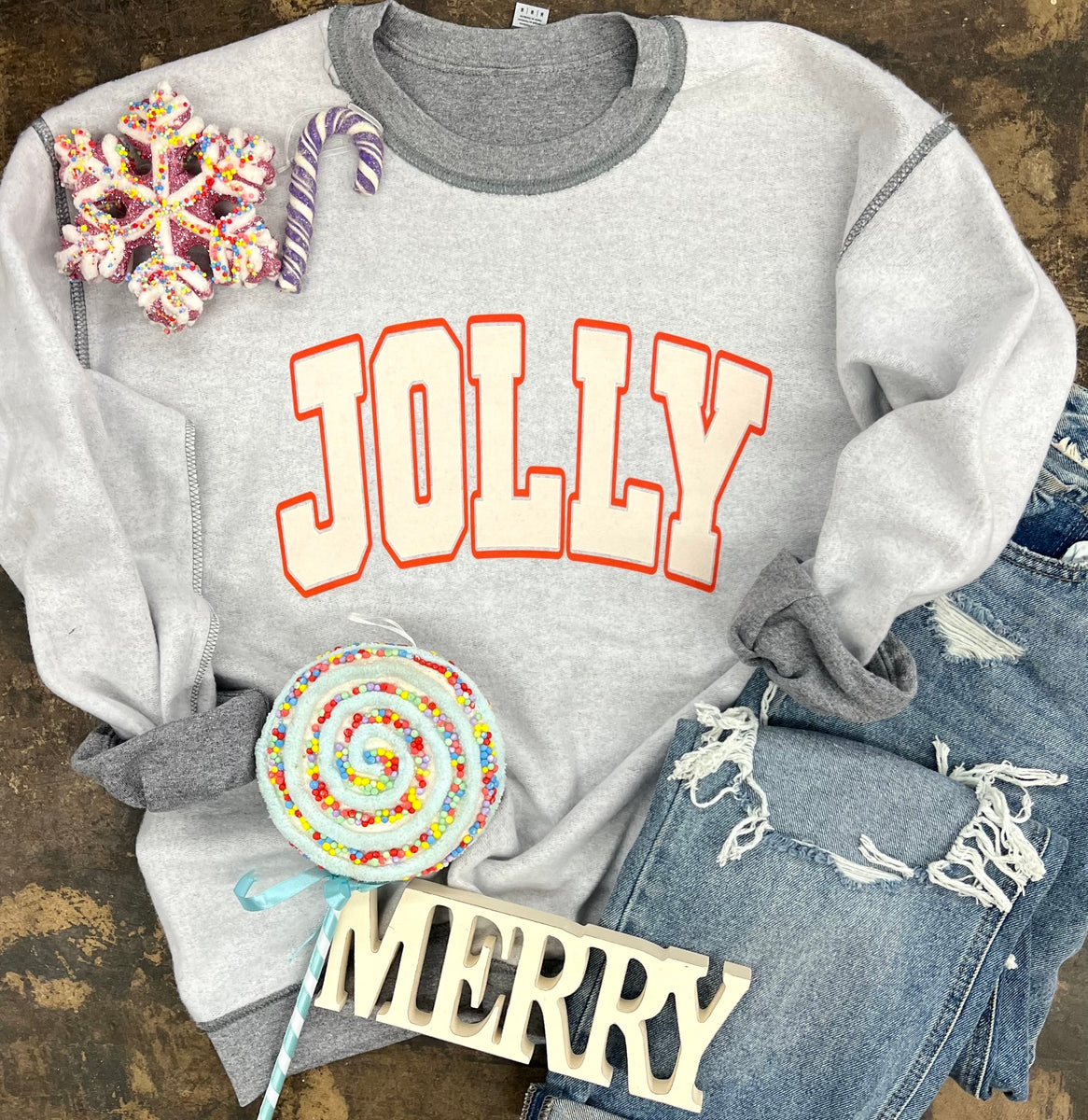 Jolly Sweatshirt inside out BeeyondTreasures