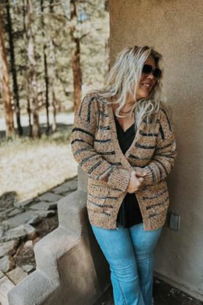 Stripe Miley Dot Cardigan