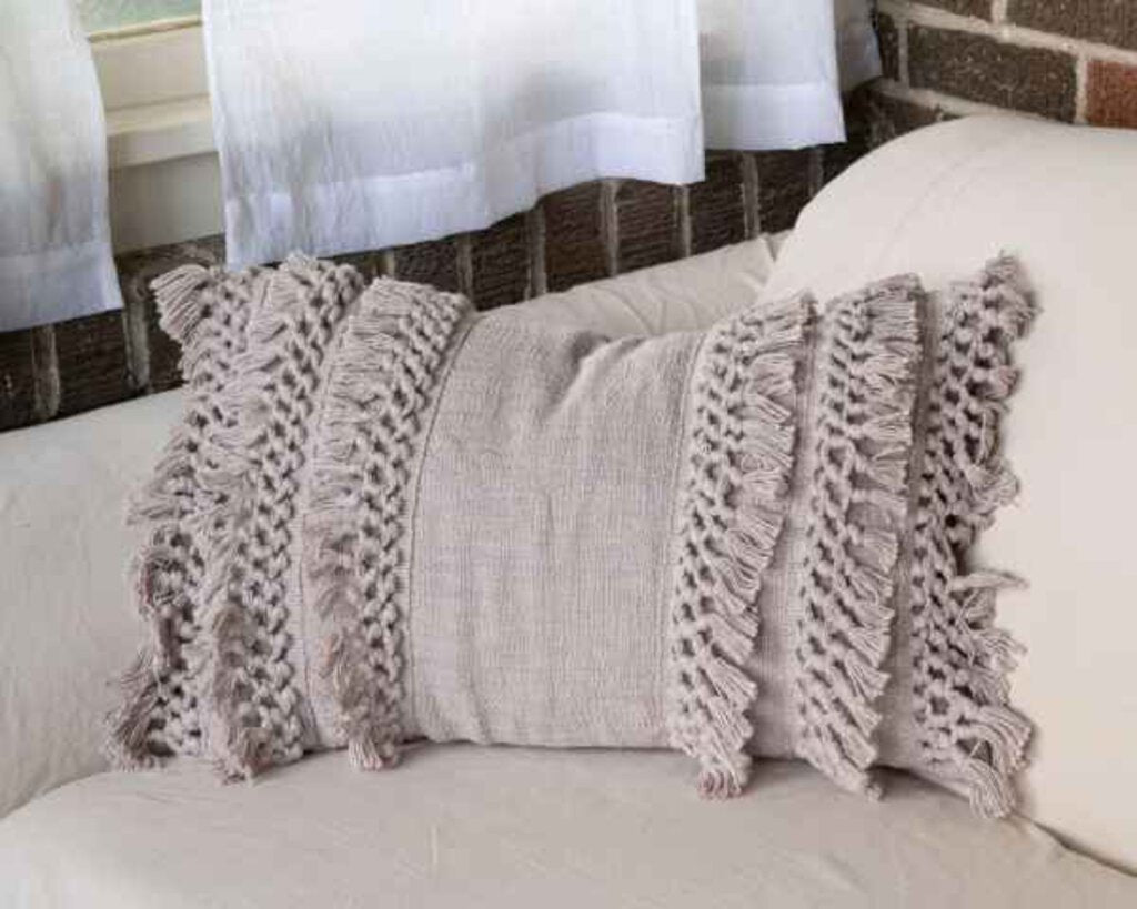 HAND WOVEN GRACE PILLOW 14 x 22