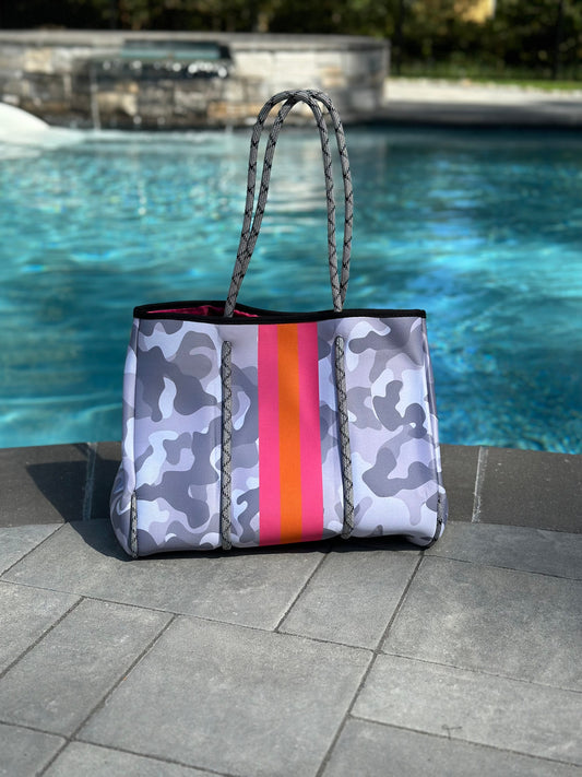 Ready to Ship | The Kellie Camo Neoprene Tote