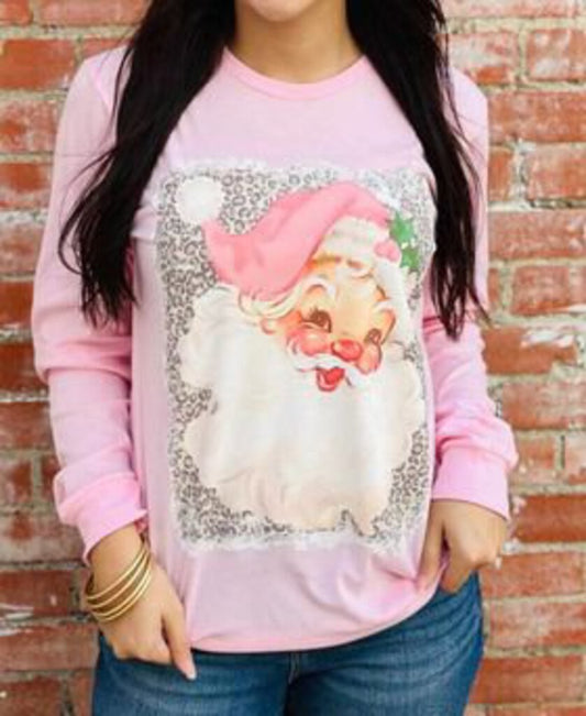 Pink Leopard Long Sleeve