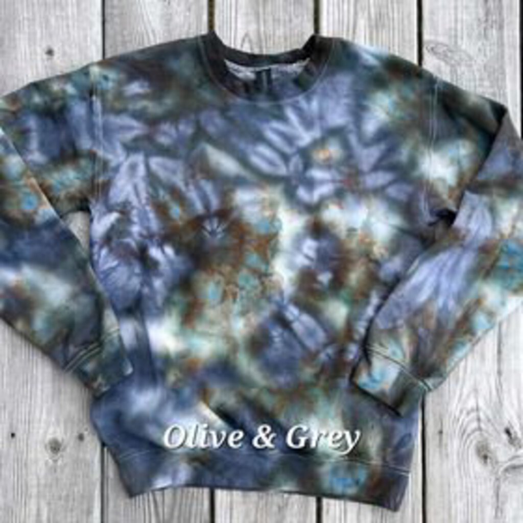 Olive & Grey Ice Tye Die